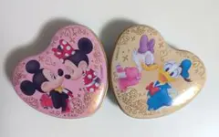 ディズニーハート缶2個セット ミッキー&ミニー❤️ドナルド&ディジー