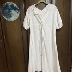 新品　JUNOAH ジュノア　2way Ａラインコットン　ロングワンピースのサムネイル