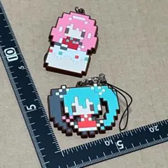 初音ミク ドットラバーストラップ 巡音ルカ ぷちでびる