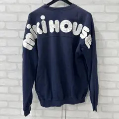 値下げ 90s ミキハウス OLD miki HOUSE ロゴ スウェット L