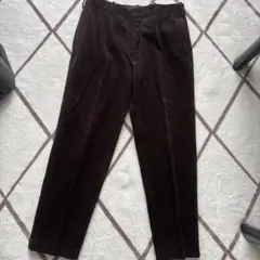 ダークブラウン コーデュロイ パンツ