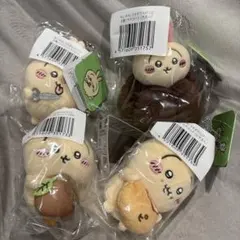 うさぎだらけくじ ちいかわ D賞 マスコット カヌレ ハサミ どんぐりdj ちいかわ うさぎだらけくじ D賞 ピザまん、ハサミ、どんぐりDJ、カヌレ