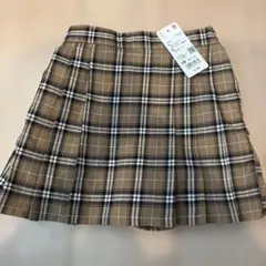 UNIQLO KIDS チェック柄スカート 120 プリーツミニスコート