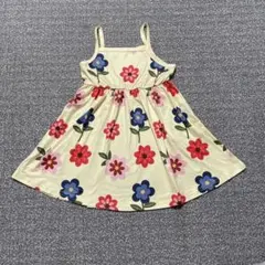 キッズ ノースリーブ ワンピース 花柄のサムネイル
