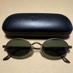 Ray-Ban オーバル型サングラス グレー ケース付き