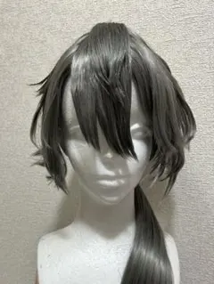 あんさんぶるスターズ！！椎名ニキコスプレグレー ポニーテールウィッグ ミディアム