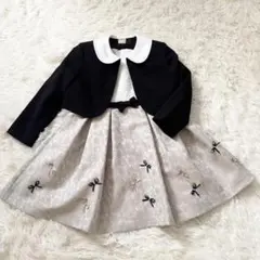 美品✨petit main フォーマル セットアップ リボン ボレロ 110cm