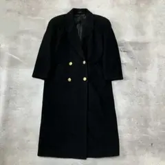 AMERI ネイビー ダブルブレスト ロングコート - メルカリ