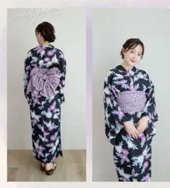 新品浴衣◇ Rady エレガンスフラワー 黒 - メルカリ