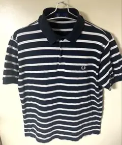 ポルトガル製 ヒットユニオン フレッドペリー 半袖ポロシャツ ネイビーベース M