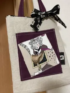 ハンドメイド#お役立ちマチなしトート#アレキサンダーヘンリー、おすましレディー#