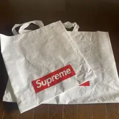 Supreme ショップ袋 2枚セット ホワイト