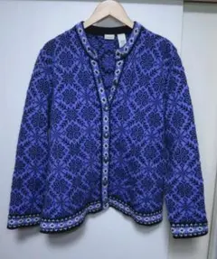 L.L.Bean ノルディック ウール ニット カーディガン L レディース