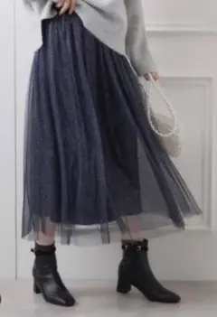 クチュールブローチ　ラメチュールスカート