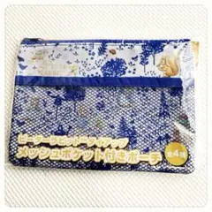 紅茶花伝　ピーターラビットコラボ　メッシュポケット付きポーチ