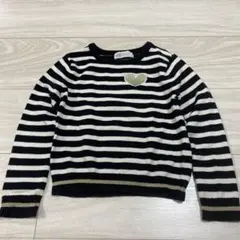 H&M ボーダー　ニット 100