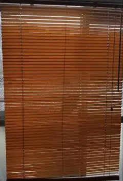 木製風ベージュブラインド 調光機能付き 訳あり