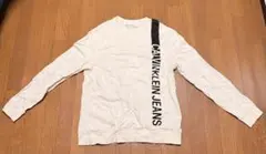 CALVIN KLEIN JEANS ホワイト スウェット Lのサムネイル