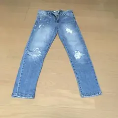 ザラ ダメージデニム パール付き