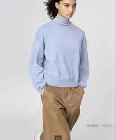 スムースコットンクルーネックセーター