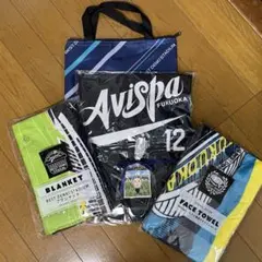 アビスパ福岡　応援シャツ　ネイビー　スポンサー　Lサイズ　ブランケット　タオルのサムネイル