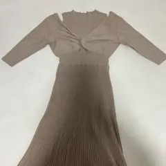 LILY BROWN リリーブラウン レイヤードニットワンピース