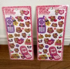 ハローキティ　日焼け　平成はっぴーフォン ２枚セット　サンリオ