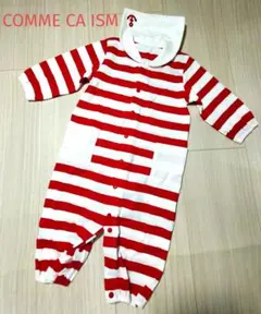 COMME CA ISM コムサイズム　セーラーロンパース　60 70 赤色