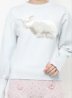 merry jenny こひつじジャカードニットtops