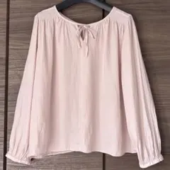 テチチ　リボンデザインゆったりシフォンブラウス