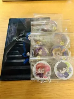 ブルーロック缶バッジ7種セット＋クリアファイル