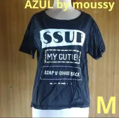 【AZUL by moussy/マウジー】Tシャツ/カットソー/夏/半袖/M
