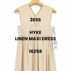 新品　HYKE ハイク　LINEN MAXI DRESS オートミール2のサムネイル