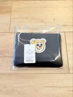 完売品】フェイラー オールドテディ ワッペンポーチ ブラック 黒