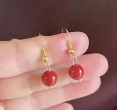 爪枠カーネリアンピアス イヤリングに変更可能☺︎ - メルカリ