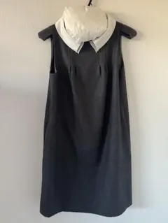 は*♡様 ディジーリンフォーフォクシー☆FOXEY☆白襟☆ワンピース☆グレー