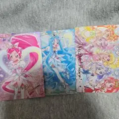 【美品】プリキュア ウエハース 3枚セット