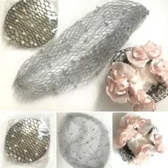 【新品】ピンクリボンとパール　シニヨンヘアアクセサリー３点セット☆