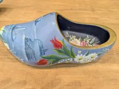 マイセン インドの華 リッチグリーン スリッパ 靴 小物入れ 金彩 一級