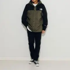 BEAMS☆ストレッチテーパードチノパン黒M