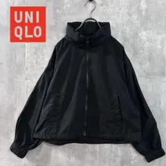 ユニクロ　コットンブルゾン　ブラック　サイズM