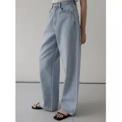 美品 na.e ナエ Wide Loose Jeans_Light Blue S Wide Loose Jeans_Light Blue | Na.e