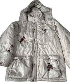 カールヘルム　スキークマ刺繍　ダウン　ジャケット　ピンクハウス