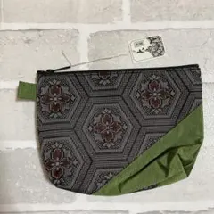 大島紬　ポーチ　和柄