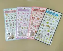 PEANUTS スヌーピー ぷくぷくシール 4枚セット