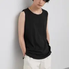 ルーズレイヤードサイドスリットタンクトップ 5枚セット L MONO-MART