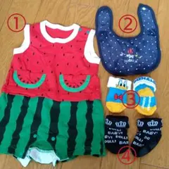 BABYDOLL ベビー スイカ 靴下など 4点セット