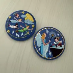 ディズニー刺繍缶バッジ　セット
