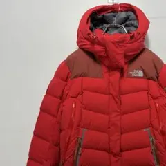 ノースフェイス ダウンジャケット 刺繍ロゴ 古着