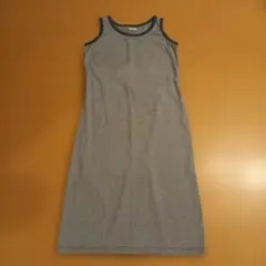 STUDIO-CLIP ストライプ ノースリーブ ロングワンピース